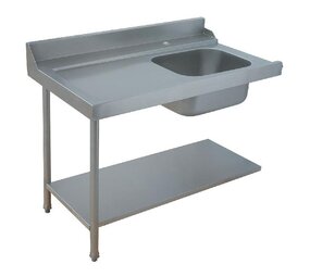 Diamond Inlooptafel met voorwaskuip  links Diamond Inlooptafel met voorwaskuip  links