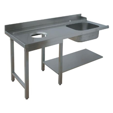 Diamond Inlooptafel met voorwaskuip  links | GTVO-15