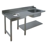 Diamond Inlooptafel met voorwaskuip links Diamond Inlooptafel met voorwaskuip links