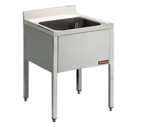 Diamond Spoeltafel met 1 kuip met onderstel Diamond Spoeltafel met 1 kuip met onderstel