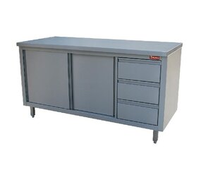 Diamond Neutrale werktafelkasten en 3 rechts laden