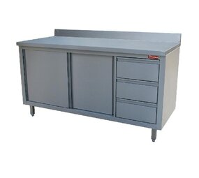 Diamond Kast met 2 schuifdeuren, 3 laden, muraal