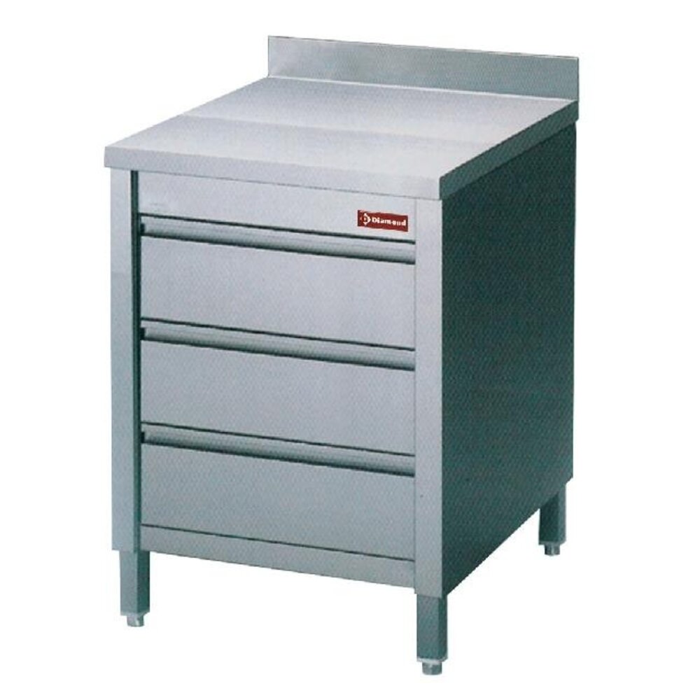 Diamond Werktafelkasten  met 3 laden gn1 1 | TACS67A/B