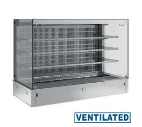 Diamond Muurmodel met kuip en  vierkante  open uitstalvitrine 3 niveau s (met gordijn), gekoeld, geventileerd, 3x gn 1 1 (zonder waterdicht eenheid) Diamond Muurmodel met kuip en  vierkante  open uitstalvitrine 3 niveau s (met gordijn), gekoeld, geventileerd, 3x gn 1 1 (zonder waterdicht eenheid)