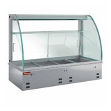 Diamond Warme uitstalvitrine, geventileerd en met bevochtiger 2x gn 1 1