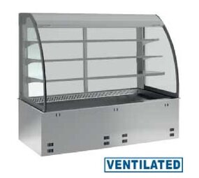 Diamond Kuipelement en open uitstalvitrine 3 niveau s (met gordijn), gekoeld, geventileerd, 4x gn 1 1 (zonder waterdicht eenheid) Diamond Kuipelement en open uitstalvitrine 3 niveau s (met gordijn), gekoeld, geventileerd, 4x gn 1 1 (zonder waterdicht eenheid)