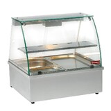Diamond Warmvitrine, bain-marie 2x gn 1 1, panoramische Diamond Warmvitrine, bain-marie 2x gn 1 1, panoramische