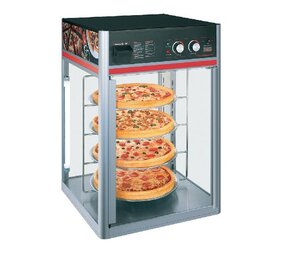 Diamond Warmhoudvitrine tafelmodel, 4 draaiende roosters Diamond Warmhoudvitrine tafelmodel, 4 draaiende roosters