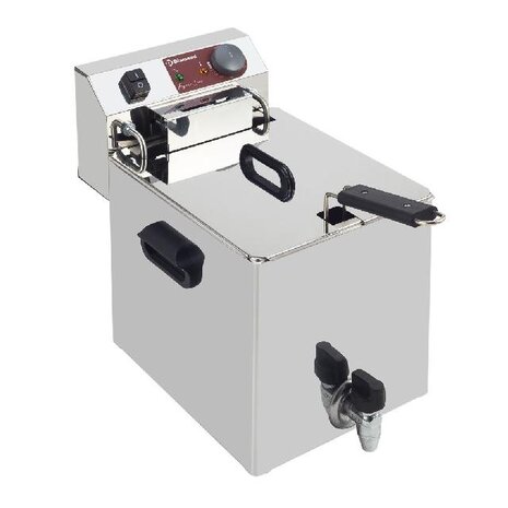 Diamond Elektrische friteuse tafelmodel 10 liter + aftapkraan | EF101-TN