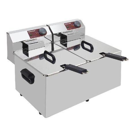 Diamond Elektrische friteuse tafelmodel 2x 7 liter | EF72-N