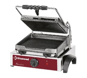 Diamond Elektrische panini grill, geribde platen Diamond Elektrische panini grill, geribde platen
