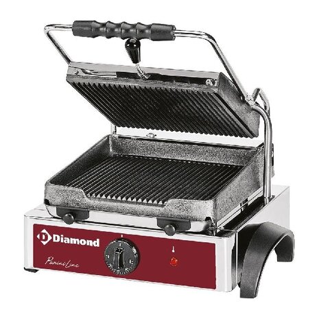Diamond Elektrische panini grill, geribde platen | GR42 Diamond Elektrische panini grill, geribde platen | GR42