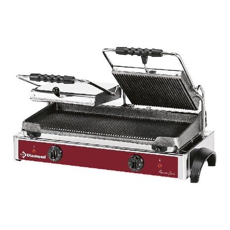 Diamond Elektrische panini grill dubbel, geribde platen | GR82 Diamond Elektrische panini grill dubbel, geribde platen | GR82