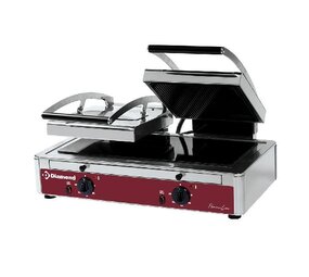 Diamond Grill panini dubbel model vitrokeramisch Diamond Grill panini dubbel model vitrokeramisch