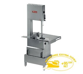 Diamond Beenzaag in r.v.s. op onderstel, 3000 mm, 700 toeren min Diamond Beenzaag in r.v.s. op onderstel, 3000 mm, 700 toeren min