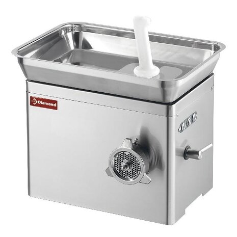 Diamond Hakmolen in r.v.s. n° 22, tafelmodel, unger-systeem (gedeeltelijk), 300 kg h | TSU22/AT-N Diamond Hakmolen in r.v.s. n° 22, tafelmodel, unger-systeem (gedeeltelijk), 300 kg h | TSU22/AT-N