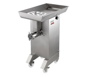 Diamond Hakmolen in r.v.s. n° 32, Ø 4.5 mm, 700 kg h, op wielen Diamond Hakmolen in r.v.s. n° 32, Ø 4.5 mm, 700 kg h, op wielen