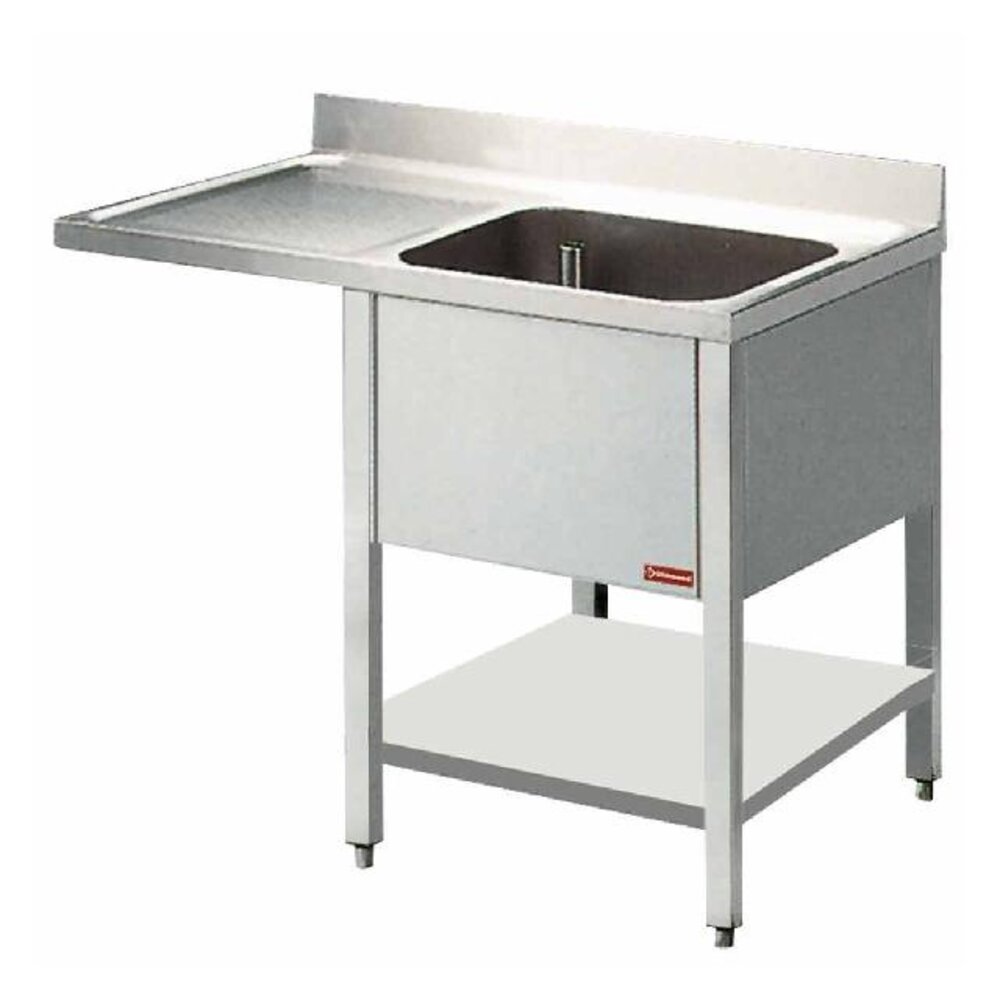 Diamond Spoeltafel met 1 kuip en 1 druipvlak | L1411VS Diamond Spoeltafel met 1 kuip en 1 druipvlak | L1411VS