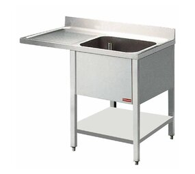 Diamond Spoeltafel met 1 kuip en 1 druipvlak Diamond Spoeltafel met 1 kuip en 1 druipvlak