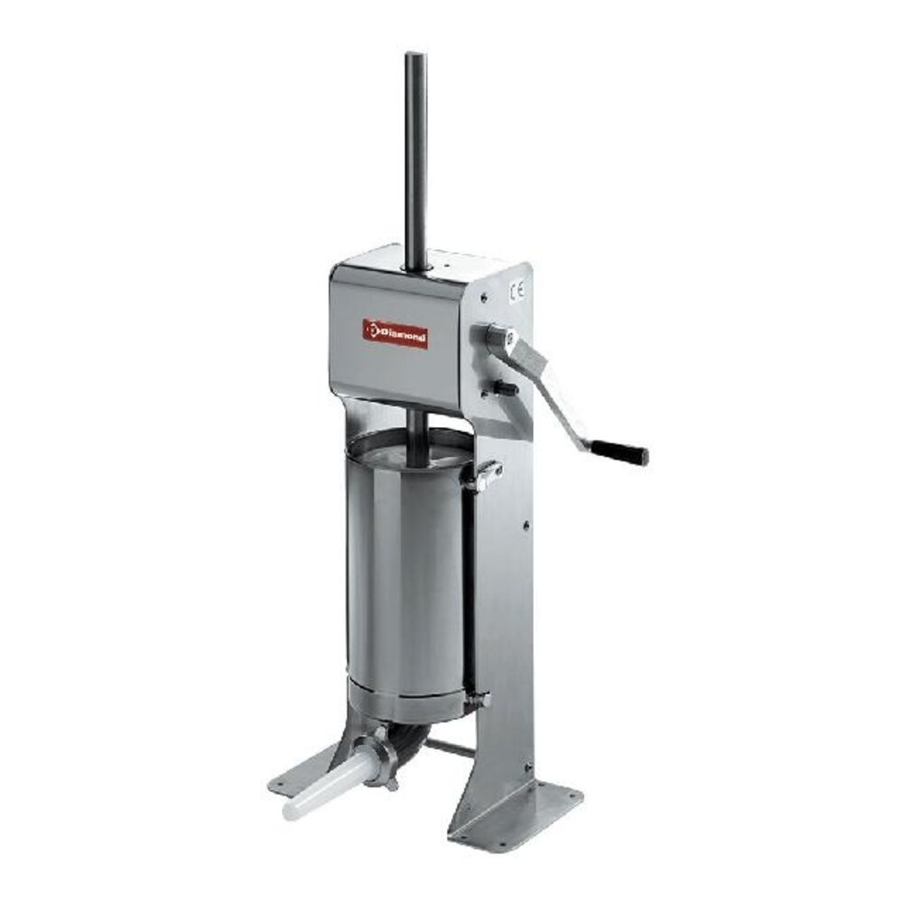Diamond Verticale manuele worstenvuller in r.v.s., 12 liter | BSM-12V