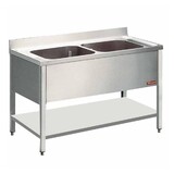 Diamond Spoeltafel met 2 kuipen