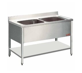 Diamond Spoeltafel met 2 kuipen Diamond Spoeltafel met 2 kuipen