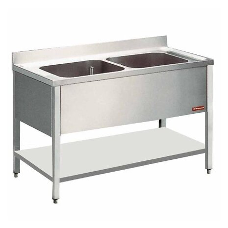 Diamond Spoeltafel met 2 kuipen | L1421 Diamond Spoeltafel met 2 kuipen | L1421