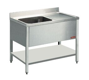 Diamond Spoeltafel met 1 kuip en 1 druipvlak Diamond Spoeltafel met 1 kuip en 1 druipvlak