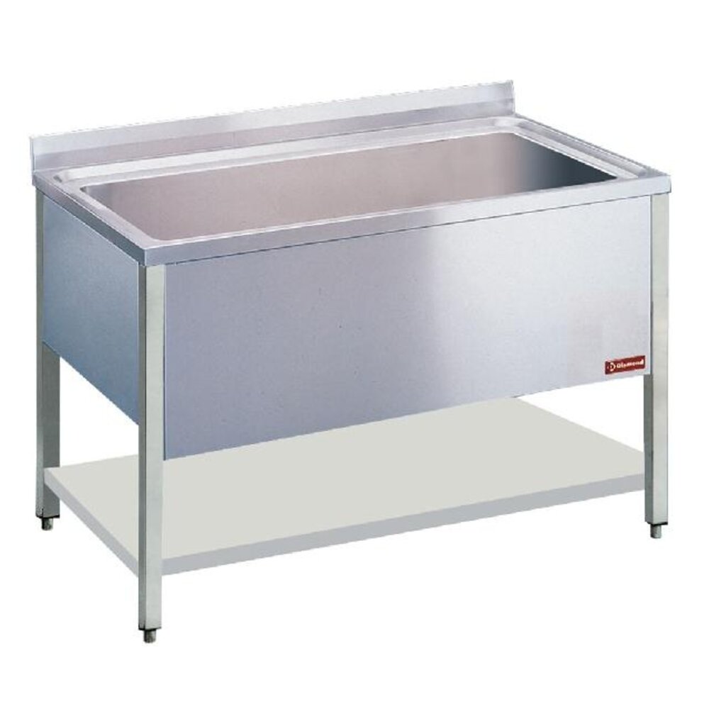 Diamond Spoeltafel met 1 kuip 1360x500xh400 | LB1611 Diamond Spoeltafel met 1 kuip 1360x500xh400 | LB1611