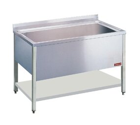 Diamond Spoeltafel met 1 kuip 1360x500xh400 Diamond Spoeltafel met 1 kuip 1360x500xh400