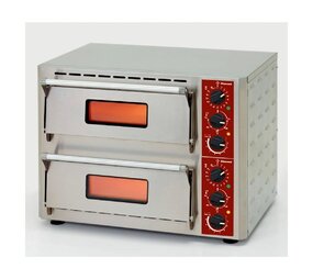 Diamond Elektrische pizza-oven, 2 kamers (3+3 kw) 430x430xh100 mm