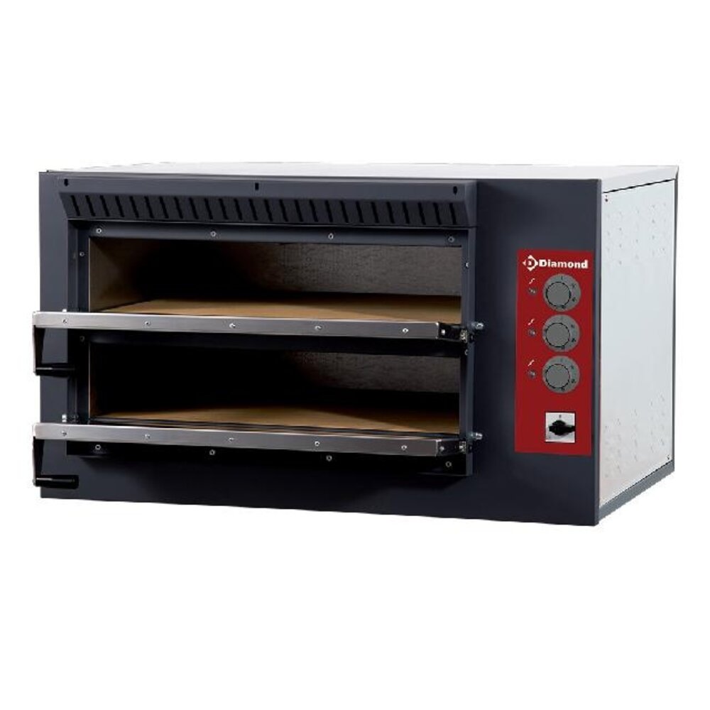 Diamond Elektrische pizza-oven, 2 kamers | E3F/24R