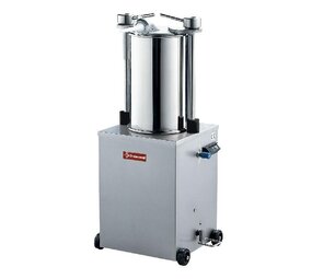Diamond Hydraulische verticale worstenvuller in r.v.s., 35 liter op wielen