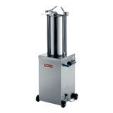 Diamond Hydraulische verticale worstenvuller in r.v.s., 15 liter op wielen Diamond Hydraulische verticale worstenvuller in r.v.s., 15 liter op wielen