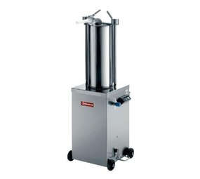 Diamond Hydraulische verticale worstenvuller in r.v.s., 15 liter op wielen Diamond Hydraulische verticale worstenvuller in r.v.s., 15 liter op wielen