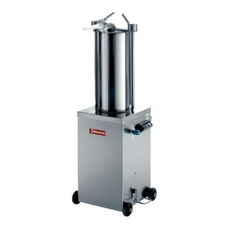 Diamond Hydraulische verticale worstenvuller in r.v.s., 15 liter op wielen | BSH-15A Diamond Hydraulische verticale worstenvuller in r.v.s., 15 liter op wielen | BSH-15A