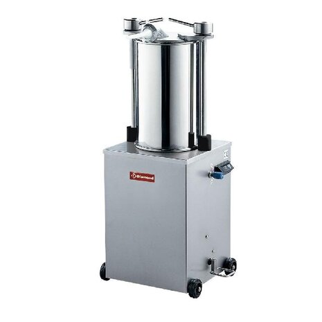 Diamond Hydraulische verticale worstenvuller in r.v.s., 25 liter, op wielen | BSH-25B