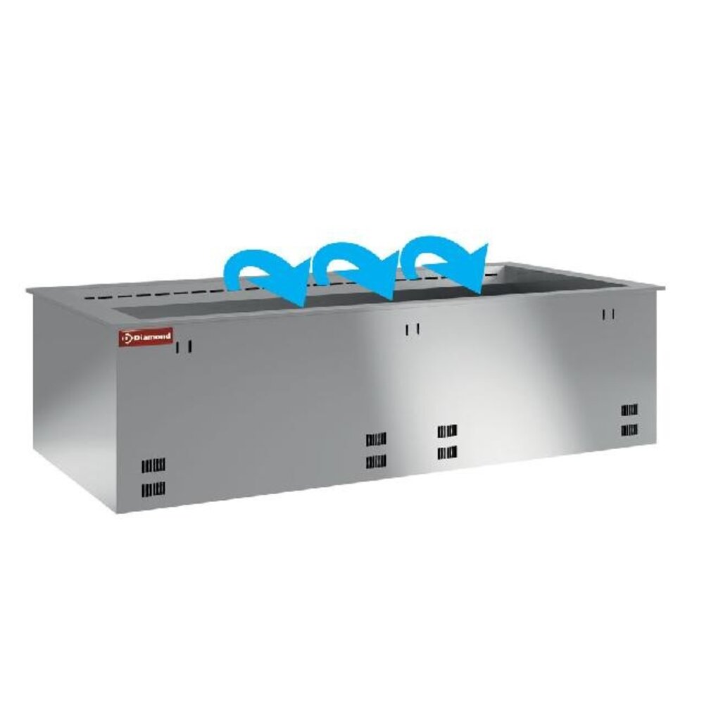 Diamond Gekoeld kuipelement, geventileerd, 4x gn 1 1 (zonder waterdicht eenheid) | DPA/RCV15-S Diamond Gekoeld kuipelement, geventileerd, 4x gn 1 1 (zonder waterdicht eenheid) | DPA/RCV15-S