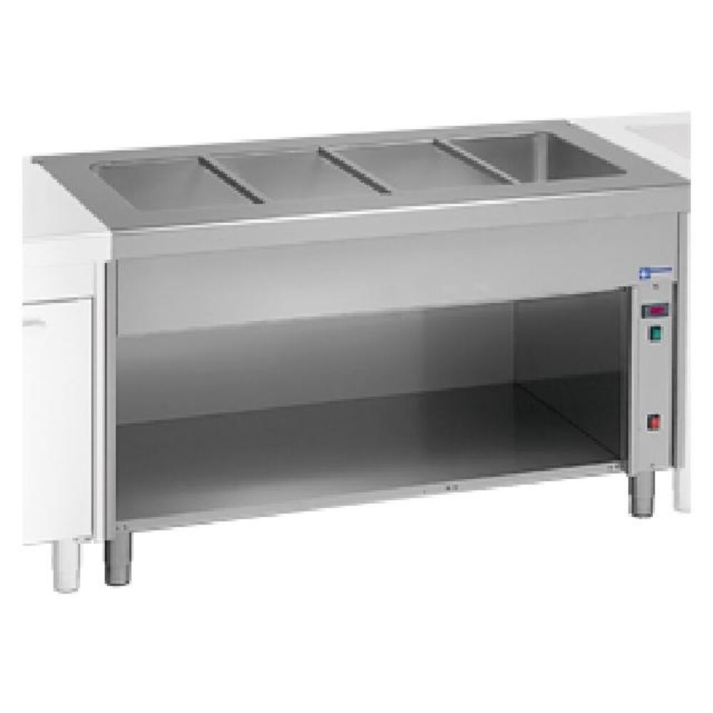 Diamond Bain-marie element op open kast 6x gn 1 1 | S80/BT23
