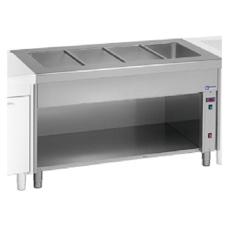 Diamond Bain-marie element op open kast 6x gn 1 1 | S80/BT23