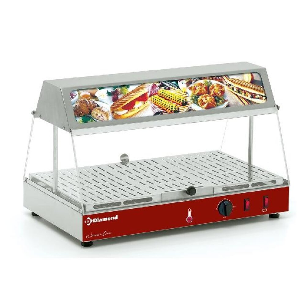 Diamond Verwarmd uitstalraam met lichtbak | VLS1/R