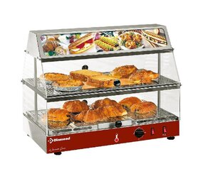 Diamond Verwarmd uitstalraam met lichtbak, 2 verdiepingen Diamond Verwarmd uitstalraam met lichtbak, 2 verdiepingen