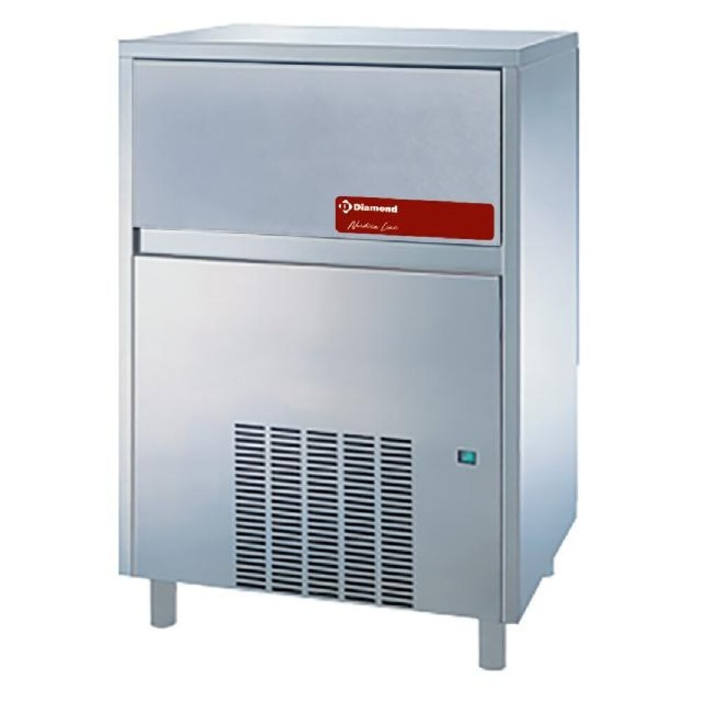 Diamond Vlakke ijsblokjes machine 105 kg + reserve - water | ICEV250W