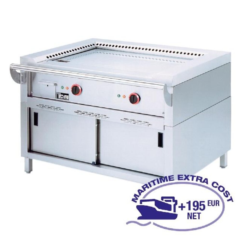 Diamond Elektrische teppanyaki plaat, 3 zones (3x 4,7 kw), op kast | TPE3-15 Diamond Elektrische teppanyaki plaat, 3 zones (3x 4,7 kw), op kast | TPE3-15