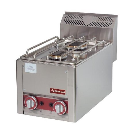 Diamond Gasfornuis 2 branders, -top- | GS6/2FT-N Diamond Gasfornuis 2 branders, -top- | GS6/2FT-N
