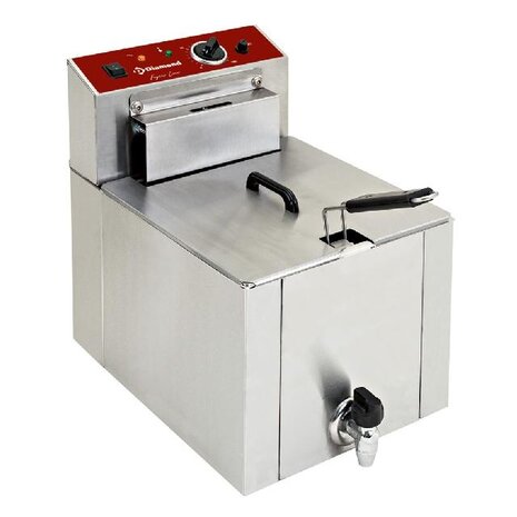 Diamond Elektrische friteuse tafelmodel   s-power  12 liter + kraan | F12TR/SP
