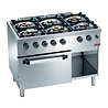 Diamond Gasfornuis 6 branders, op gasoven gn 2 1 en kast | C6GFA11-SP Diamond Gasfornuis 6 branders, op gasoven gn 2 1 en kast | C6GFA11-SP