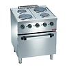 Diamond Elektrisch fornuis 4 platen, op elektrische oven gn 2 1 | C4EF7-SP Diamond Elektrisch fornuis 4 platen, op elektrische oven gn 2 1 | C4EF7-SP