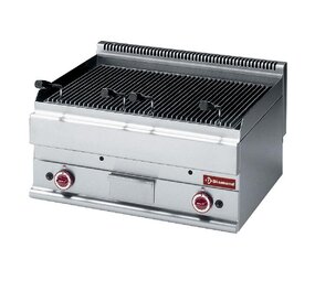 Diamond Lavasteengrill op gas met bakrooster in gietijzer -top- Diamond Lavasteengrill op gas met bakrooster in gietijzer -top-