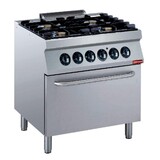 Diamond Fornuis 4 vuren 5,5 kw, elektrische oven gn 2 1 Diamond Fornuis 4 vuren 5,5 kw, elektrische oven gn 2 1